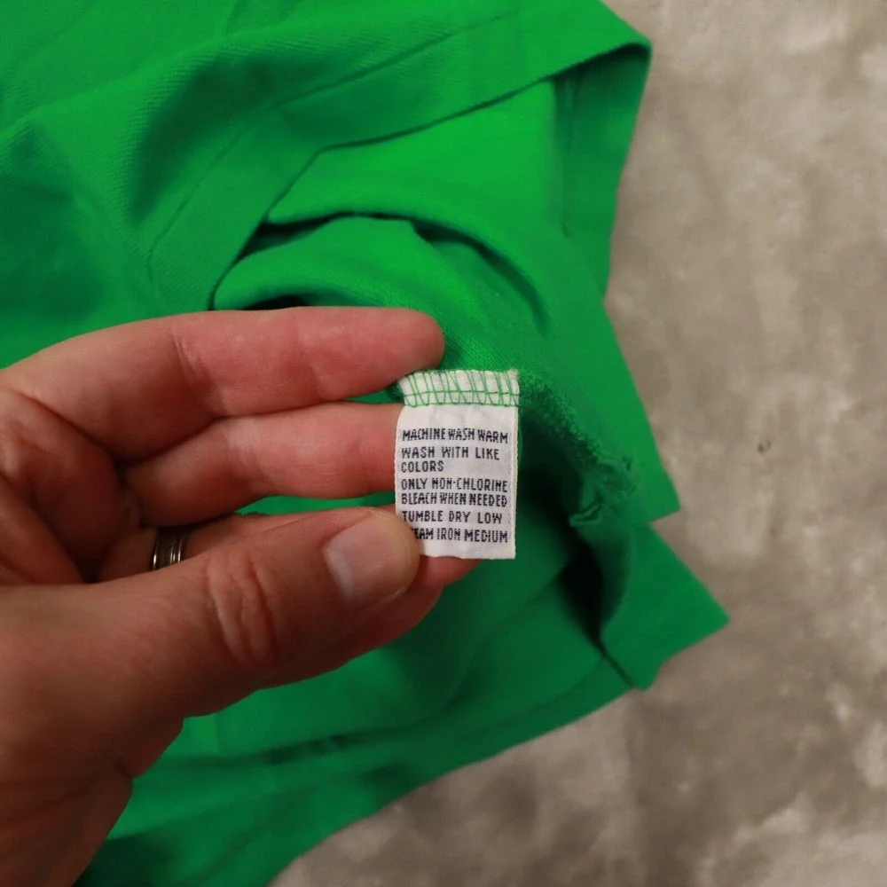 Polo Ralph Lauren Men's Vintage Green Short Sleeve Polo Shirt size‎ XL